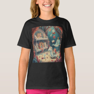 Underwater Mermaid Unicorn Sleepover Party T-Shirt