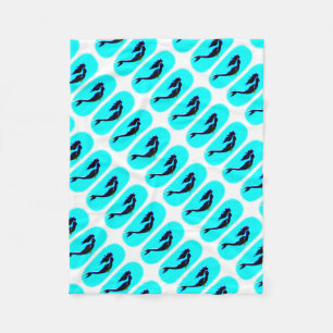 underwater mermaids rising fleece blanket