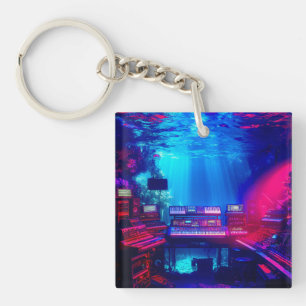 Underwater Music Studio Key Ring