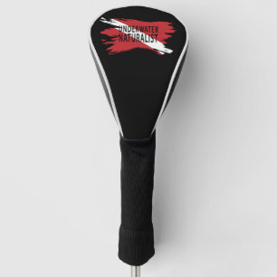 Underwater Naturalist, Diver Down Flag, Scuba flag Golf Head Cover
