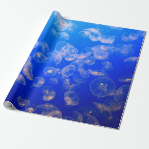 UNDERWATER PHOTOGRAPHY OF JELLYFISH WRAPPING PAPER