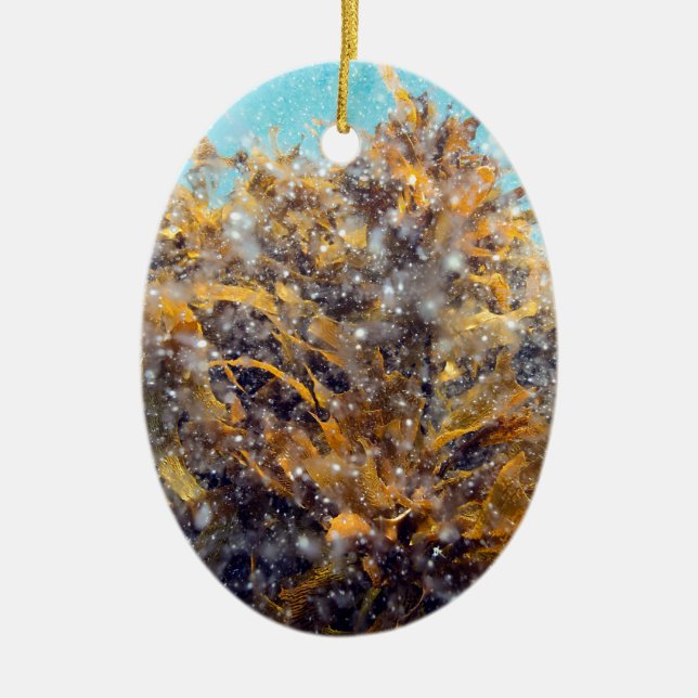 Underwater plankton soup and kelp ceramic tree decoration (Front)