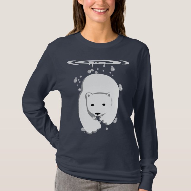 Underwater Polar Bear T-Shirt (Front)