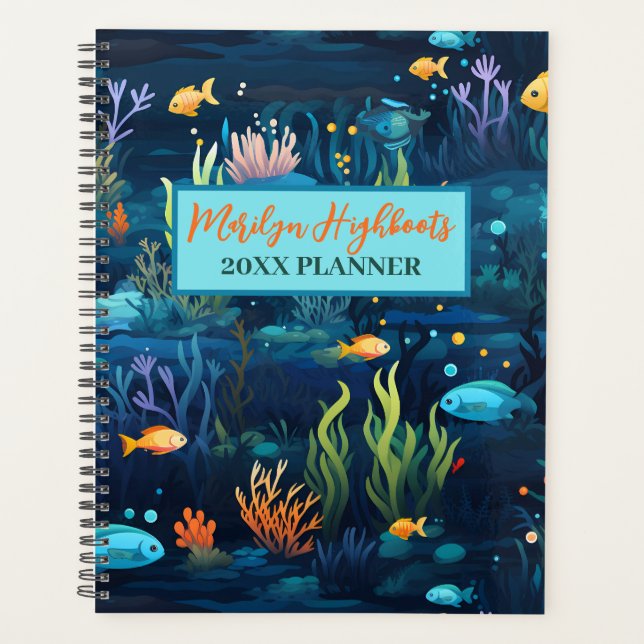 Underwater Reef with Fish Planner (Front)