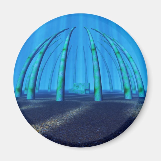 underwater resting place magnet (Front)
