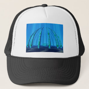 underwater resting place trucker hat