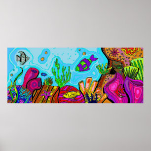 Underwater Scene Poster