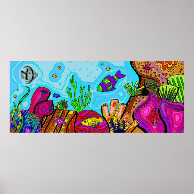 Underwater Scene Poster (Front)