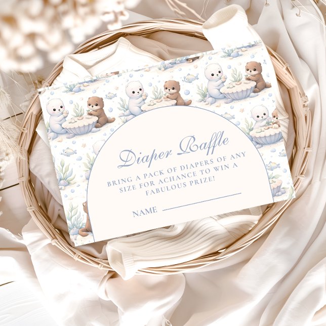 Underwater Sea Creatures Diapper Raffle Enclosure Card (Creator Uploaded)