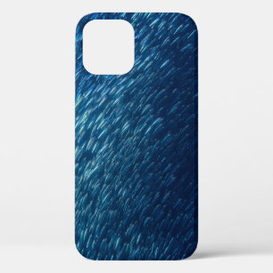 Underwater Sea Fish School Abstract iPhone 12 Case