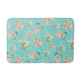 Underwater Sea Life Bath Mat