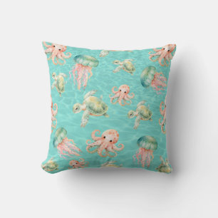Underwater Sea Life  Cushion