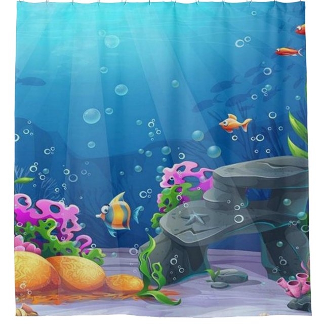 Underwater Shower Curtain (Front)