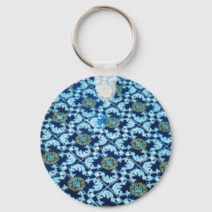 Underwater Spanish Tile Key Ring