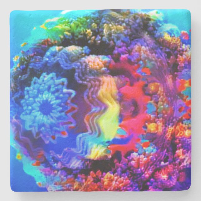 Underwater Stone Coaster (Front)
