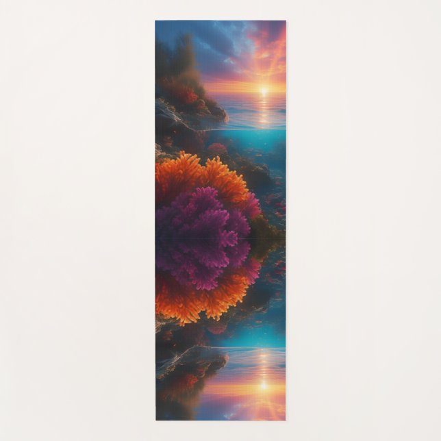 Underwater Sunset Tropical 1 Yoga Mat (Front)