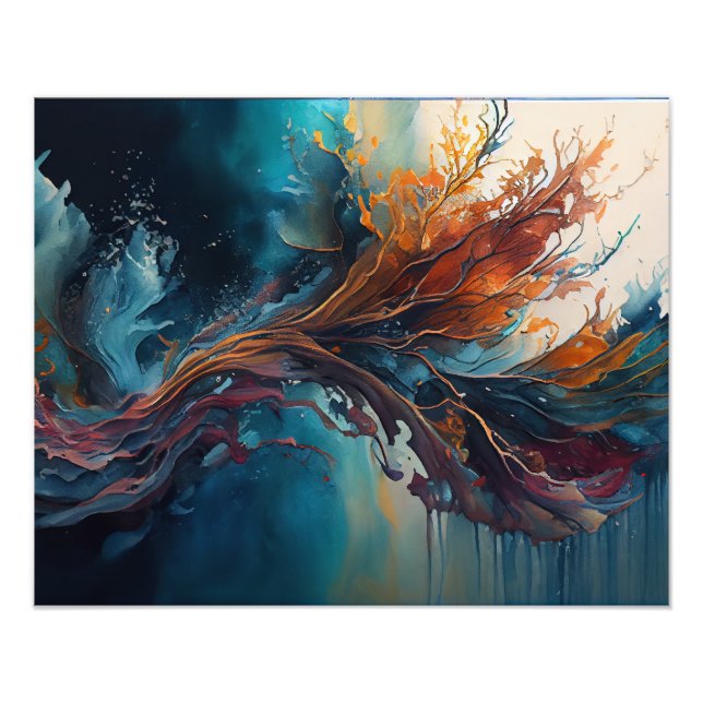 "Underwater Symphony: A Vibrant Dance of Colour Photo Print (Front)