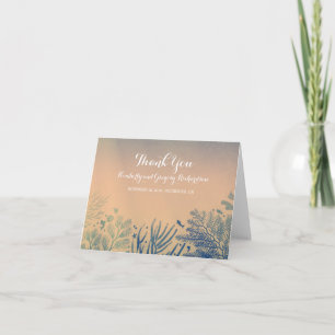 Underwater Themed Tropical Beach Wedding Thank You Card