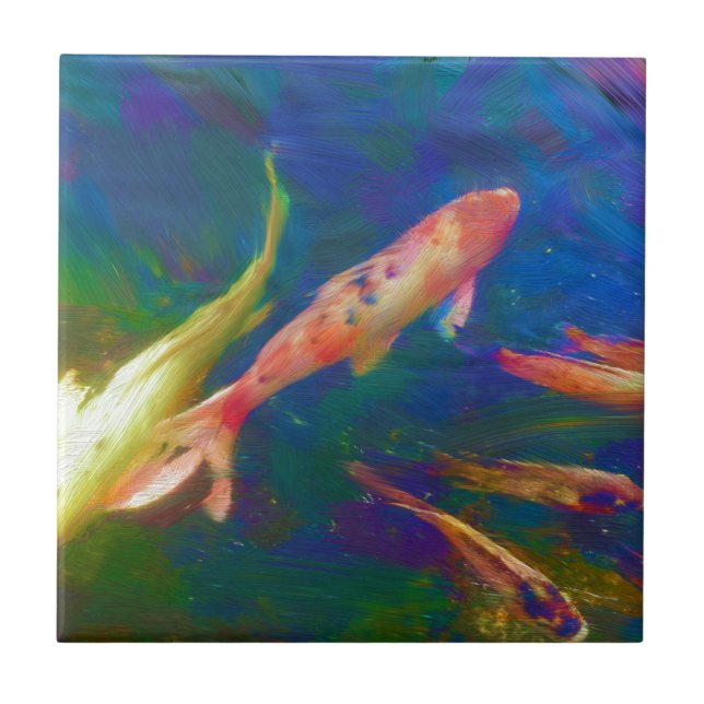 Underwater Tropical Fish Art Tile (Front)