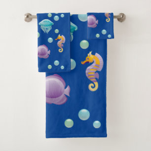 Underwater Tropical Fish Wash Cloth