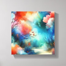 underwater watercolor