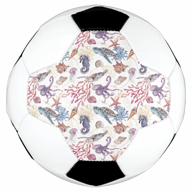 Underwater Watercolor Composition Series Design 1 Football (Front)