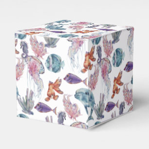 Underwater Watercolor Composition Series Design 2  Favour Box