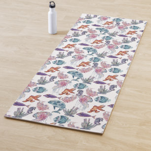 Underwater Watercolor Composition Series Design 2  Yoga Mat