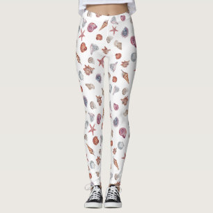 Underwater Watercolor Composition Series Design 4  Leggings