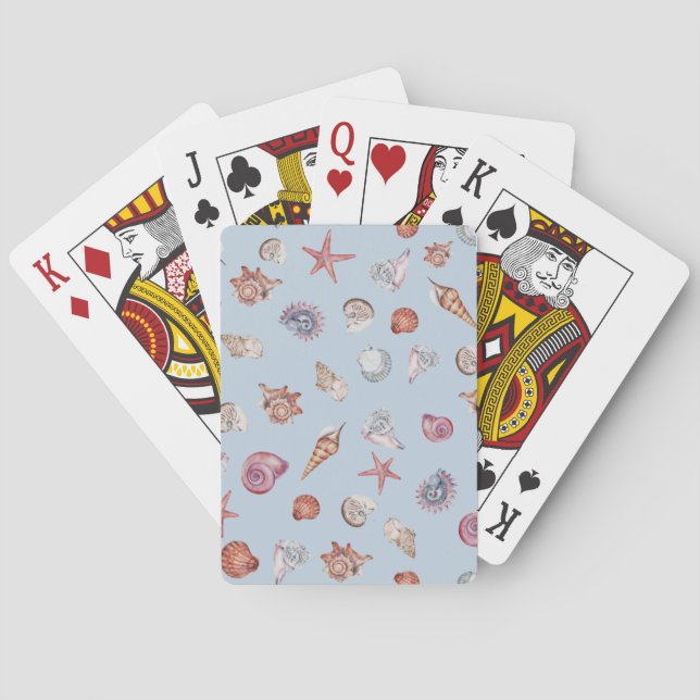 Underwater Watercolor Composition Series Design 4 Playing Cards (Back)