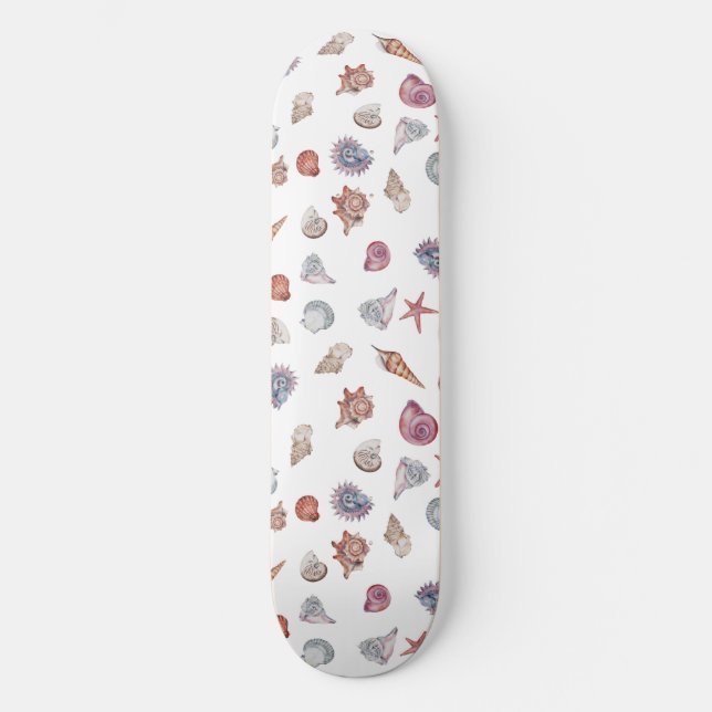 Underwater Watercolor Composition Series Design 4  Skateboard (Front)