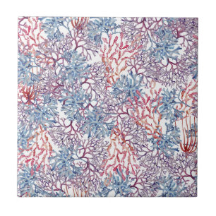 Underwater Watercolor Composition Series Design 5 Tile