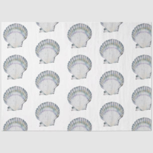 Underwater Watercolor SeaShell Series Design 3 Tissue Paper