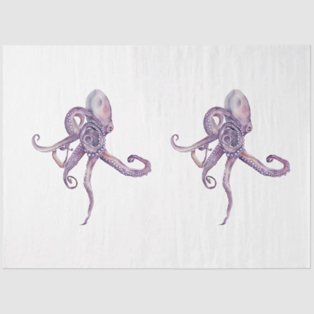 Underwater Watercolor Series Design 24 Tissue Paper (Front)