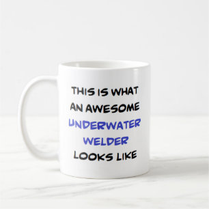 underwater welder, awesome coffee mug