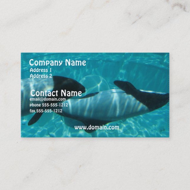 Underwater Whale Business Card (Front)