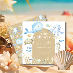 Underwater Whimsy Baby Shower Invitation