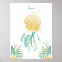 Underwater Whimsy Jellyfish Customisable 