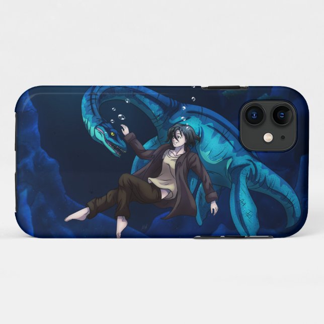 Underwater with a Plesiosaurus Case-Mate iPhone Case (Back (Horizontal))