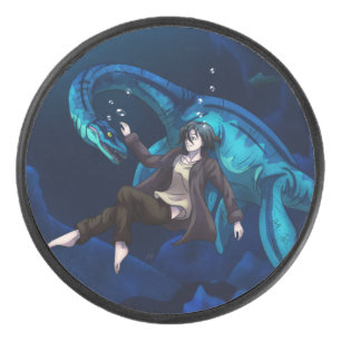 Underwater with a Plesiosaurus Hockey Puck
