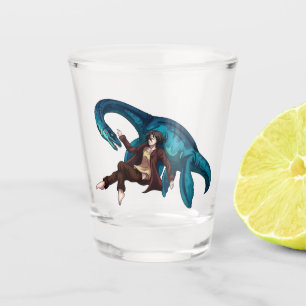 Underwater with a Plesiosaurus Shot Glass