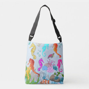 Underwater Wonder Seahorse Splendour Carryall Crossbody Bag