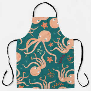 Underwater Wonders: Octopus Starfish Dance Apron