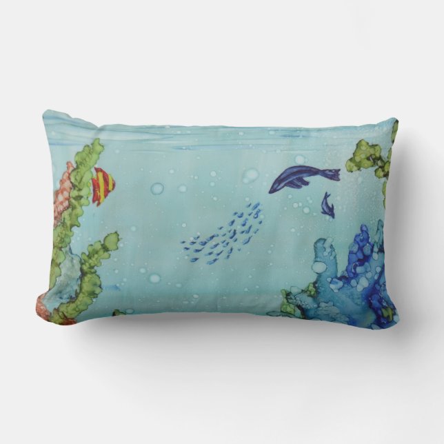 Underwater World #1 Outdoor Pillows (Front)