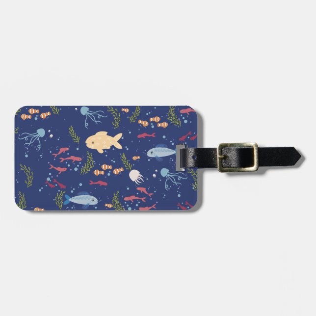 Underwater world luggage tag (Front Horizontal)