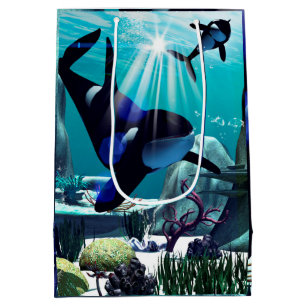Underwater world medium gift bag