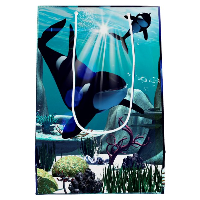 Underwater world medium gift bag (Back)