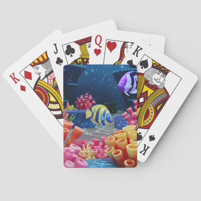 underwater world playing cards (Back)