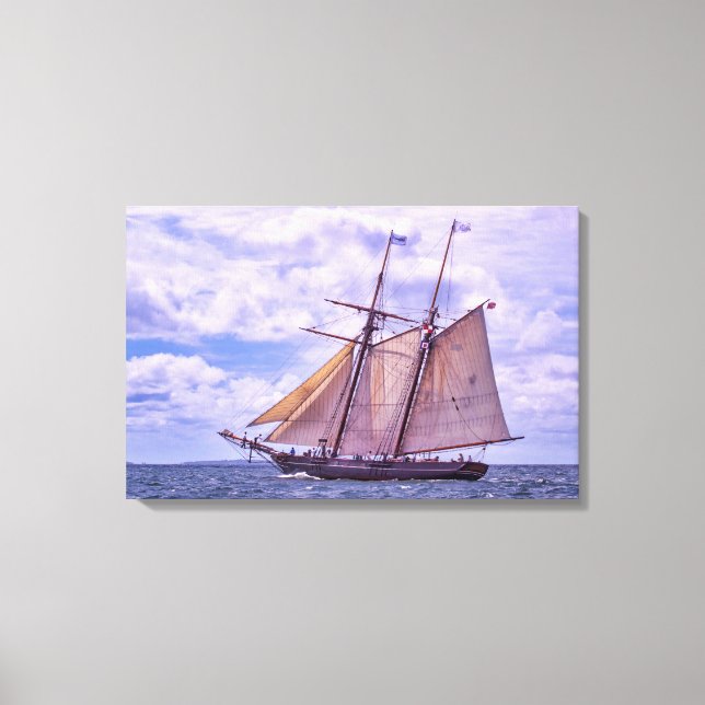 Underway On Amistad Canvas Print (Front)
