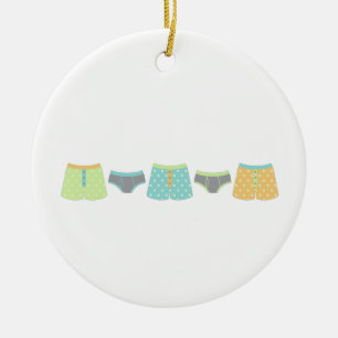 Underwear Ceramic Tree Decoration